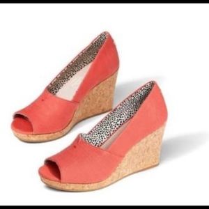 Toms Michelle Wedge, color: Paprika